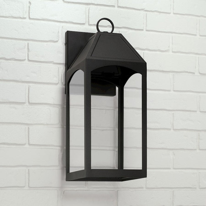 Capital Lighting Burton 1 Light Outdoor Wall Lantern, Black