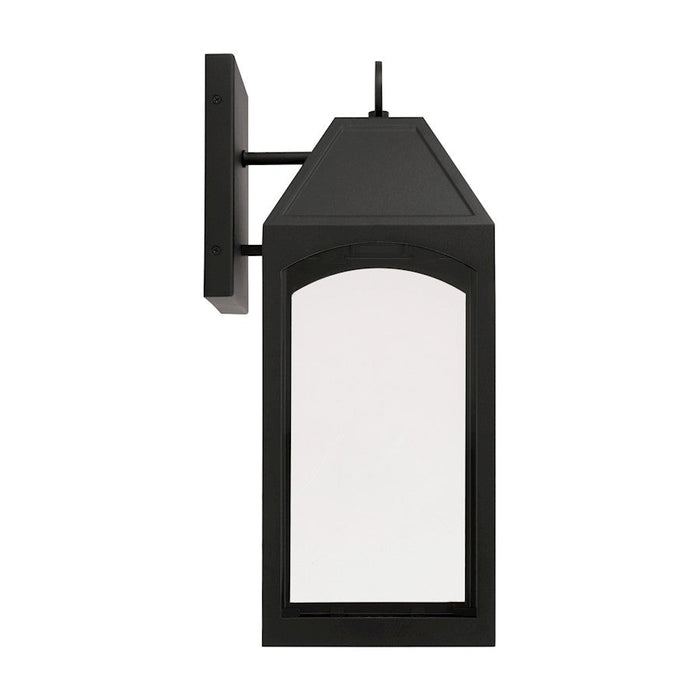 Capital Lighting Burton 1 Light Outdoor Wall Lantern, Black