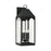 Capital Lighting Burton 4 Light Outdoor Wall Lantern, Black/Clear - 946341BK