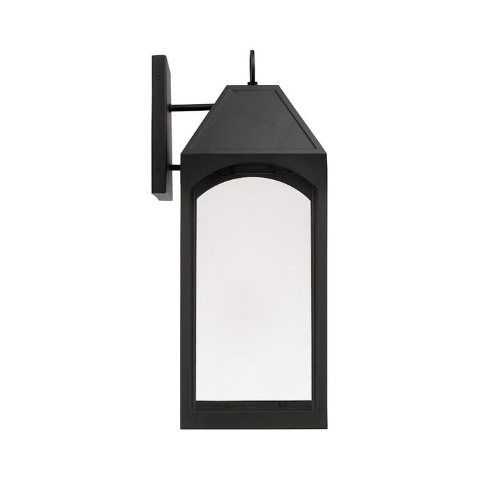 Capital Lighting Burton 1 Light Outdoor Wall Lantern, Black