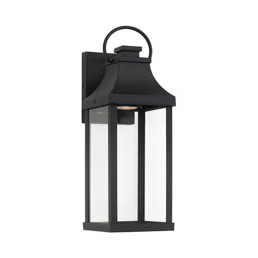 Capital Lighting Bradford 6" Outdoor Wall Lantern, Twist Lock, BK - 946411BK-GL