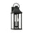 Capital Lighting Bradford 2 Light Outdoor Wall Lantern, Black/Clear - 946421BK