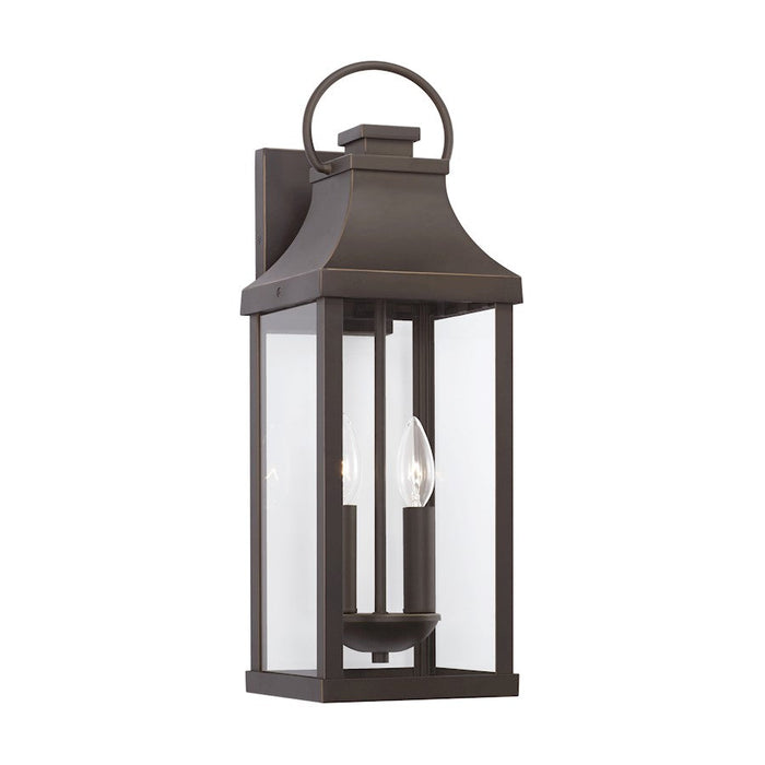 Capital Lighting Bradford 2 Light Outdoor Wall Lantern, Bronze/Clear - 946421OZ