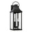 Capital Lighting Bradford 3 Light Outdoor Wall Lantern, Black/Clear - 946431BK