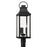 Capital Lighting Bradford 3 Light Outdoor Post-Lantern, Black/Clear - 946432BK