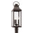 Capital Lighting Bradford 3 Light Outdoor Post-Lantern, Bronze/Clear - 946432OZ