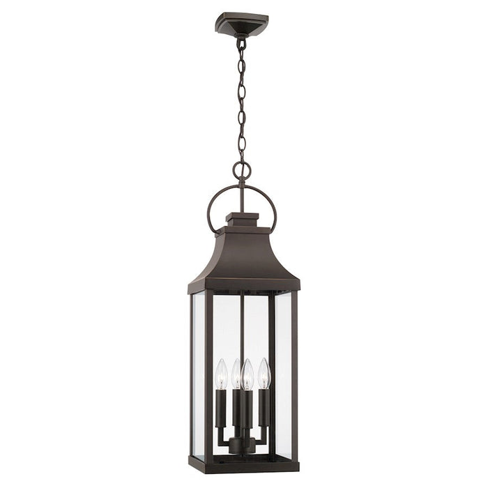 Capital Lighting Bradford 4 Light Outdoor Hanging Lantern, Bronze - 946442OZ