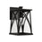 Capital Lighting Marshall 1 Light Outdoor Wall Lantern, Black/Clear - 946511BK