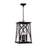 Capital Lighting Marshall 4 Light Outdoor Hanging Lantern, Black - 946542BK