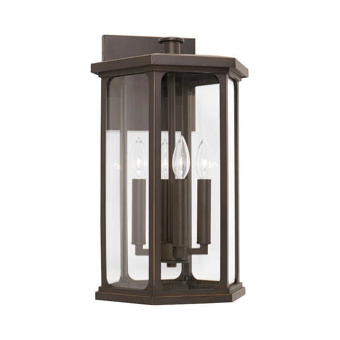 Capital Lighting Walton 4 Light Outdoor Wall Lantern, Bronze/Clear - 946641OZ