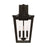 Capital Lighting Adair Outdoor Wall Lantern, Black/Clear