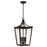 Capital Lighting Adair 4 Light Outdoor Hanging Lantern, Black/Clear - 947942BK