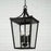 Capital Lighting Adair 4 Light Outdoor Hanging Lantern, Black/Clear