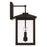 Capital Lighting Bryson Outdoor Wall Lantern, Black/Clear