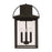 Capital Lighting Bryson Outdoor Wall Lantern, Black/Clear