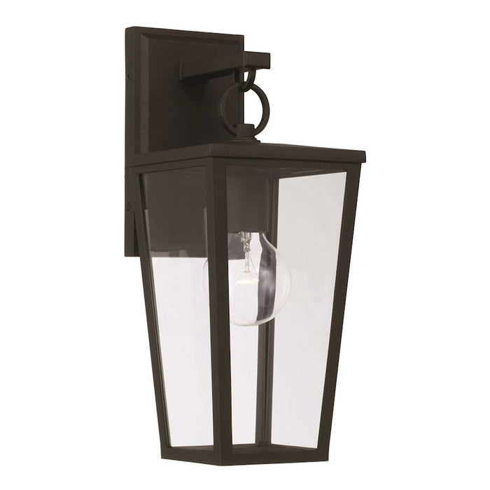 Capital Lighting Elliott Small 1 Light Outdoor Wall Lantern, Black - 948111BK