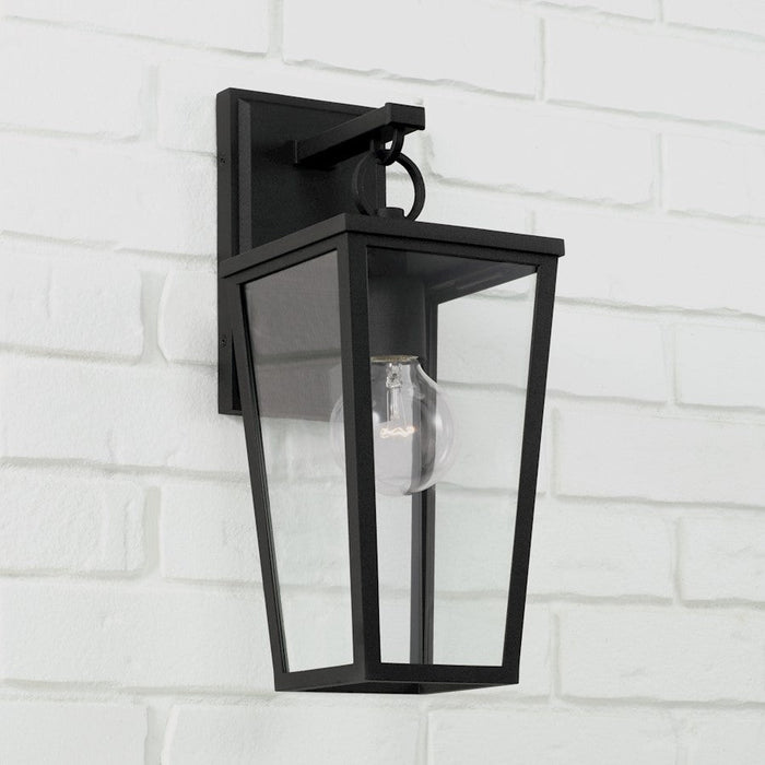 Capital Lighting Elliott 1 Light Outdoor Wall Lantern, Black