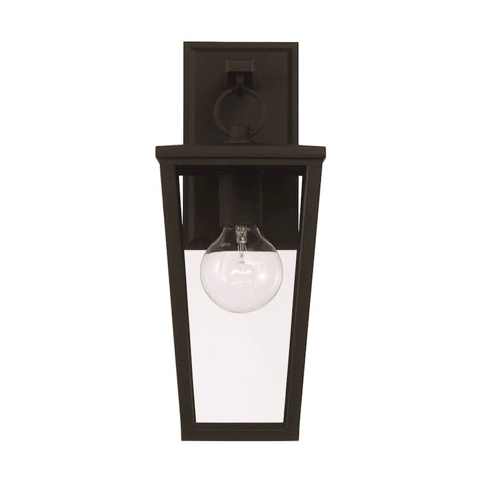 Capital Lighting Elliott 1 Light Outdoor Wall Lantern, Black