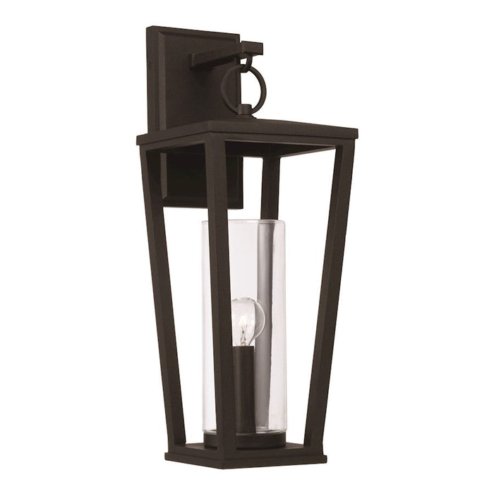 Capital Lighting Elliott Medium 1 Light Outdoor Wall Lantern, Black - 948112BK