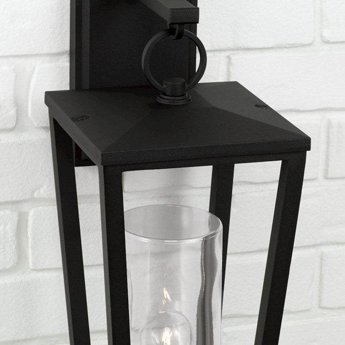 Capital Lighting Elliott 1 Light Outdoor Wall Lantern, Black