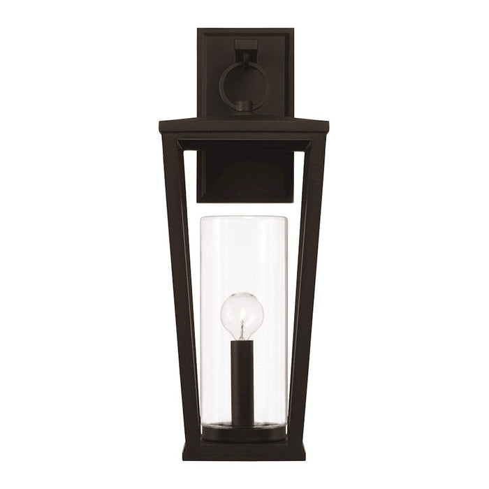 Capital Lighting Elliott 1 Light Outdoor Wall Lantern, Black