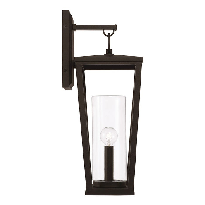 Capital Lighting Elliott 1 Light Outdoor Wall Lantern, Black