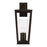 Capital Lighting Elliott 3 Light Outdoor Wall Lantern, Black/Clear