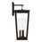 Capital Lighting Elliott 3 Light Outdoor Wall Lantern, Black/Clear