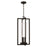 Capital Lighting Kent 3 Light Outdoor Hanging Lantern, Black/Clear - 948232BK