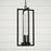 Capital Lighting Kent 3 Light Outdoor Hanging Lantern, Black/Clear