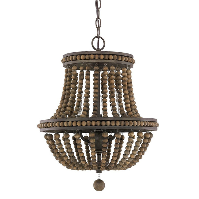 Austin Allen & Co. Handley 3-Light Chandelier, Tobacco - 9A123A