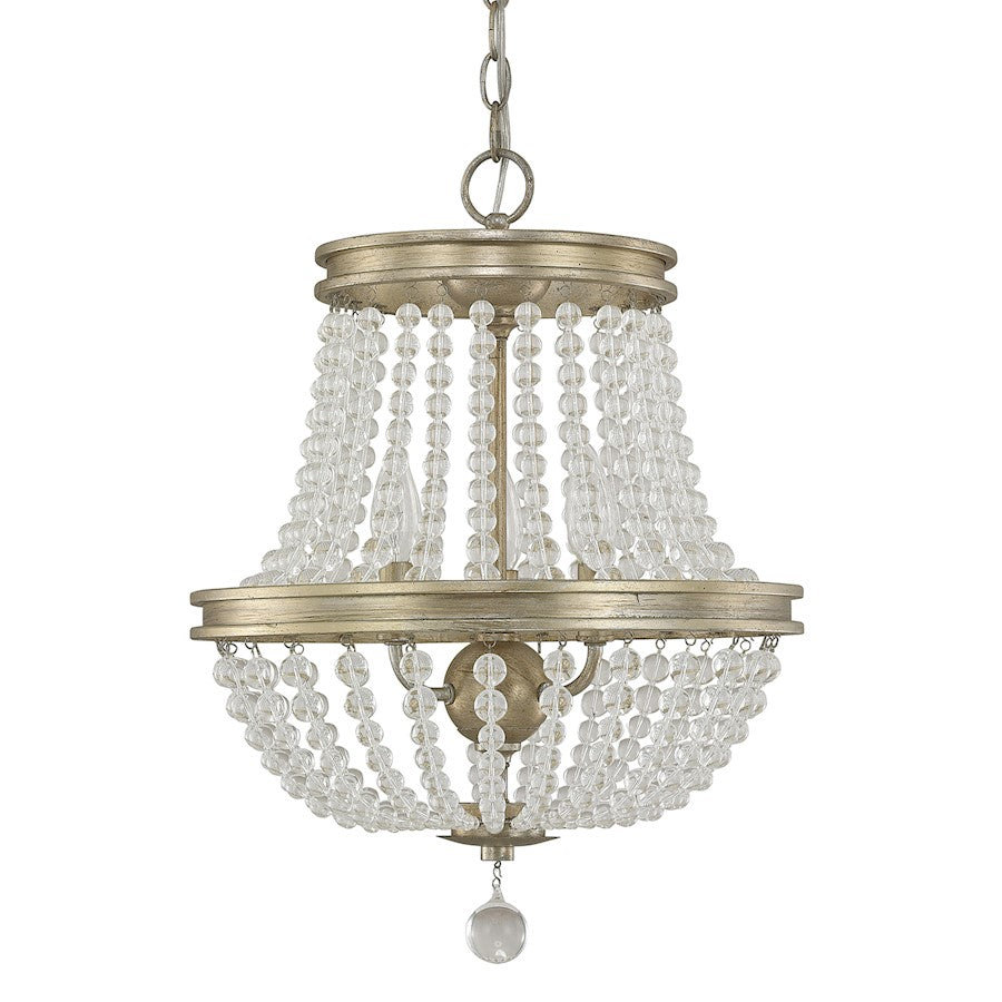 Austin Allen & Co. Handley 3-Light Chandelier, Iron and Gold - 9A125A