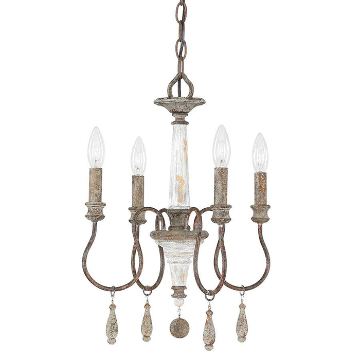 Austin Allen & Co. Zoe 4-Light Chandelier, French Antique - 9A193A