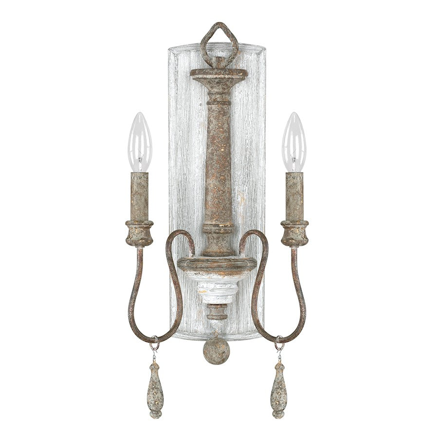 Austin Allen & Co. Zoe 2-Light Sconce, French Antique - 9A198A