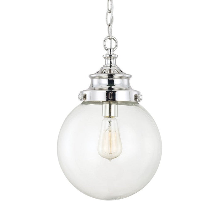 Austin Allen & Co. 1-Light 15" Pendant, Polished Nickel - 9B254A