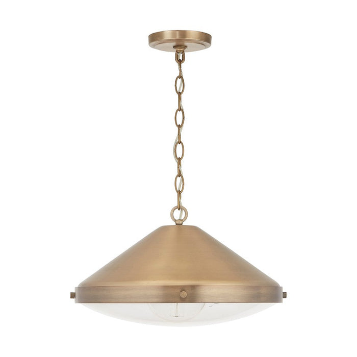 Austin Allen & Co. Polaris 1-Light Pendant, Aged Brass - 9D316A