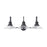 Austin Allen & Co. 3-Light Vanity, Matte Black - 9D318A