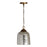 Austin Allen & Co. Newport 1 Lt Pendant, Patinaed Brass/Seeded Mercury - 9D339A