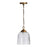 Austin Allen & Co. Newport 1-Light Pendant, Patinaed Brass/Hammered - 9D341A