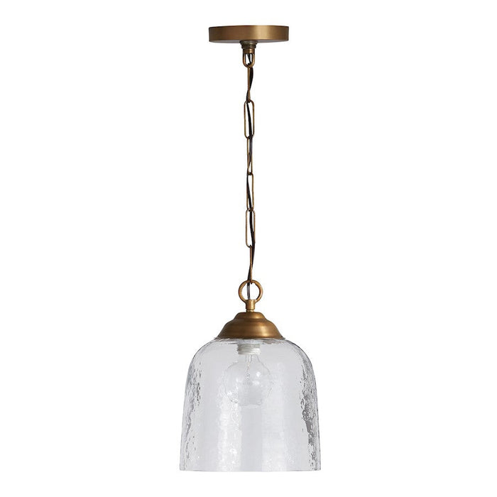 Austin Allen & Co. Newport 1-Light Pendant, Patinaed Brass/Hammered - 9D341A