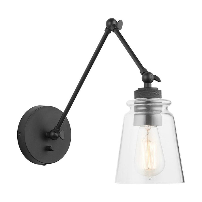 Austin Allen & Co. Profile 1-Light Sconce, Matte Black - 9D345A