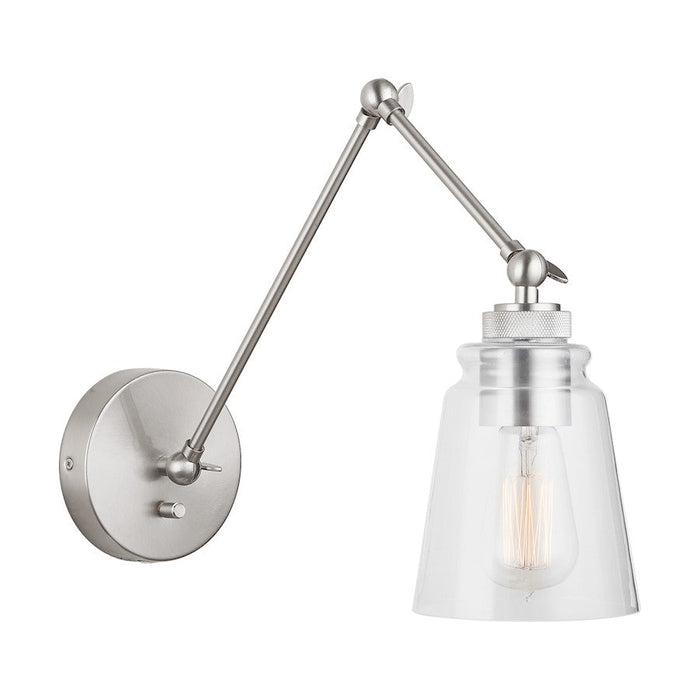 Austin Allen & Co. Profile 1-Light Sconce, Brushed Nickel - 9D346A