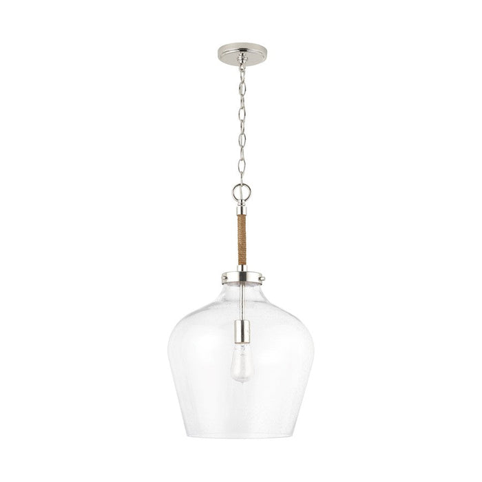 Austin Allen & Co. Boland 1-Light Pendant, Polished Nickel - 9F371A