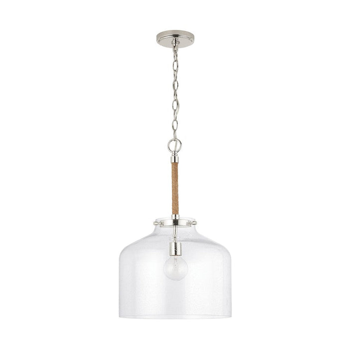 Austin Allen & Co. Corde 1-Light Pendant, Polished Nickel - 9F373A