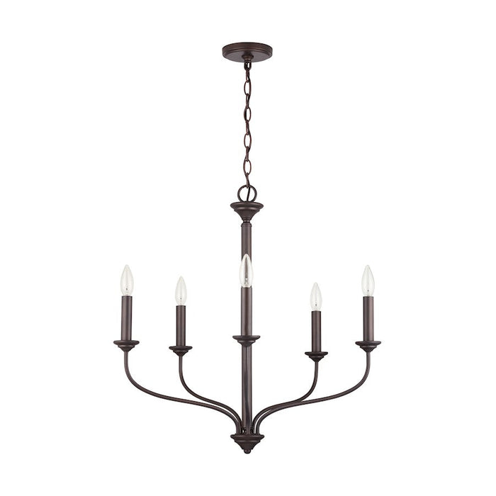 Austin Allen & Co. 5-Light Chandelier, Old Bronze - 9F374A