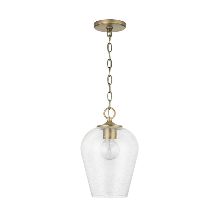 Austin Allen & Co. Verret 1-Light Pendant, Aged Brass - 9F376A