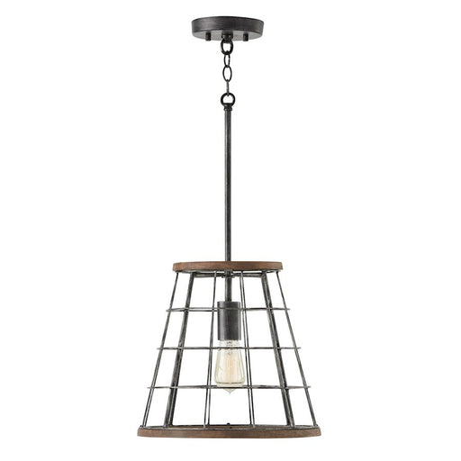 Austin Allen & Co. 1-Light Pendant, Zinc/Wood - AA1001ZW