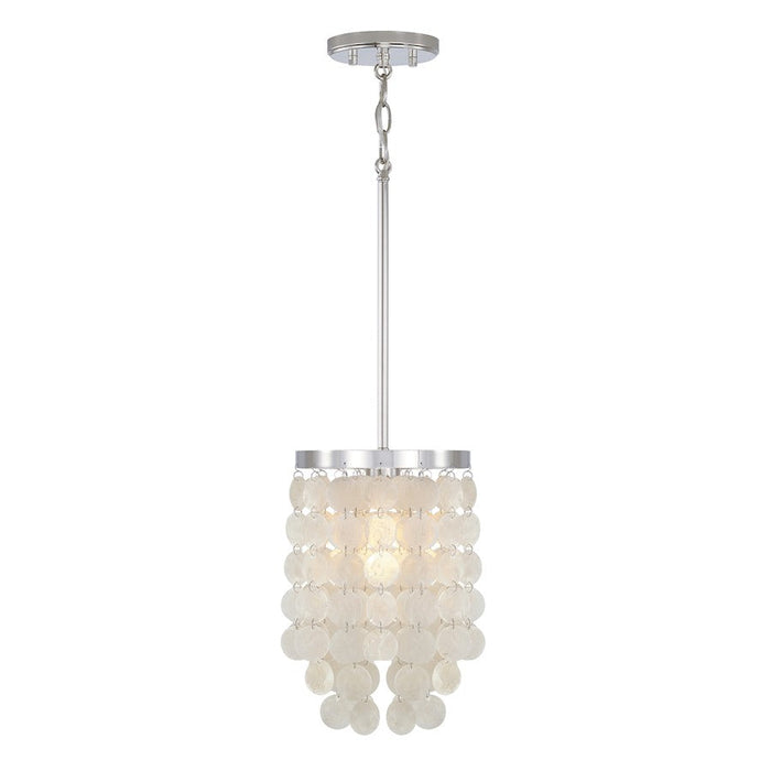 Austin Allen & Co. Shelby 1-Light Pendant, Polished Nickel - AA1012PN