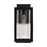 Austin Allen & Co Kessler 1 Light Outdoor Wall-Lantern, Black/Clear