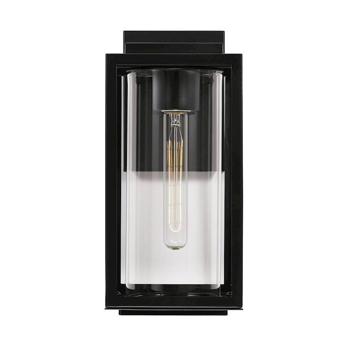 Austin Allen & Co Kessler 1 Light Outdoor Wall-Lantern, Black/Clear